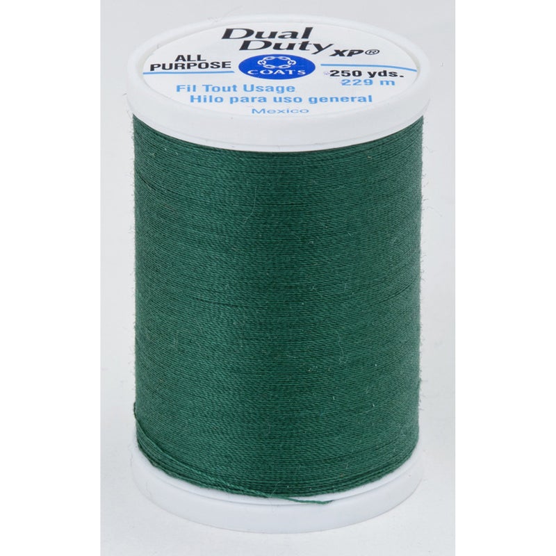 كوتس معاطف الخيوط والسحابات S910-6750 Dual Duty XP خيط للأغراض العامة 250 ياردة Hunter Green - Image 3